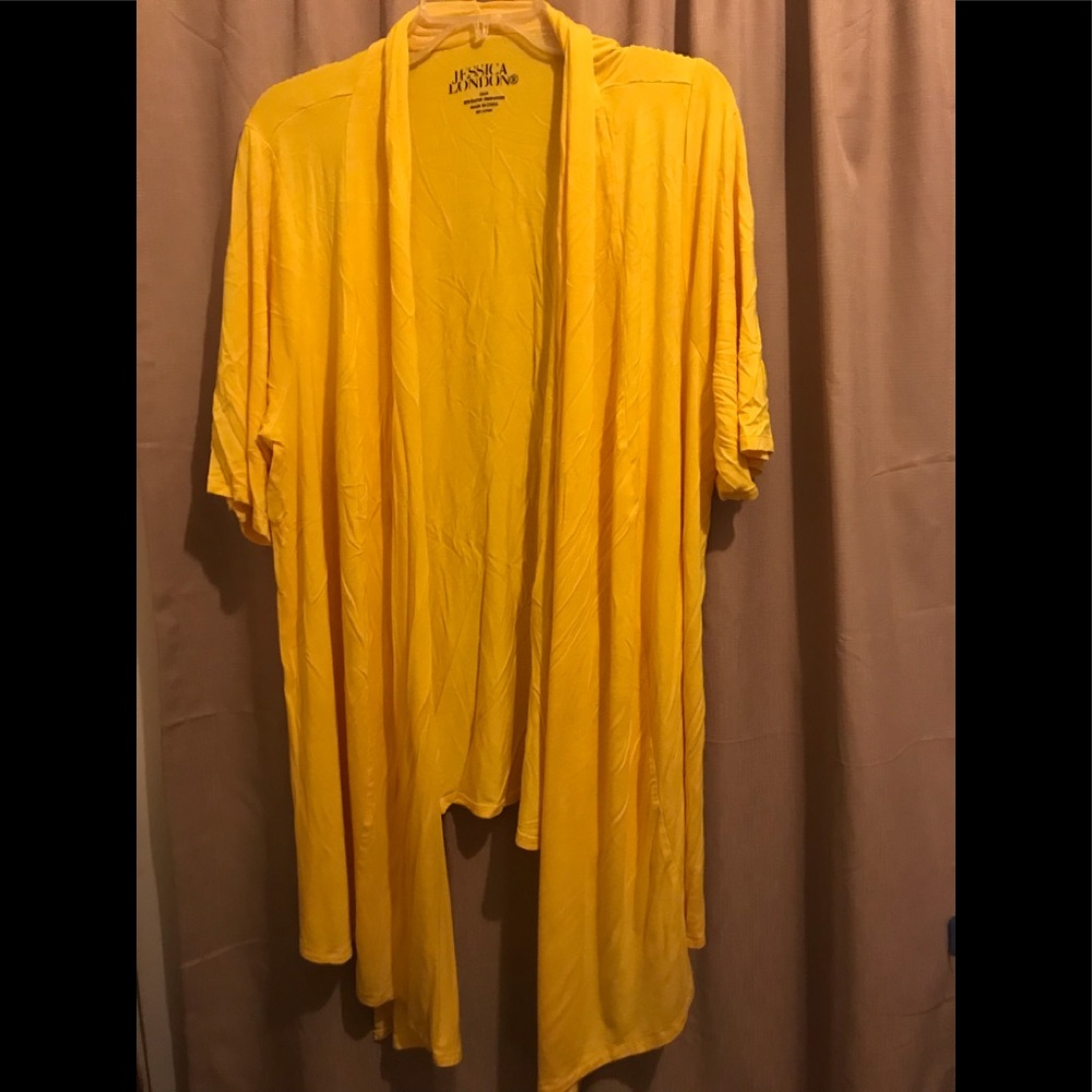 Joan London 22/24 sunshine yellow sleeved cape